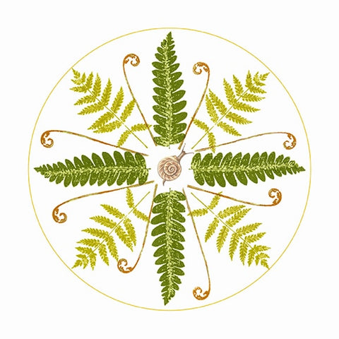 Mandala Series ~  Forest Ferns and Fiddleheads